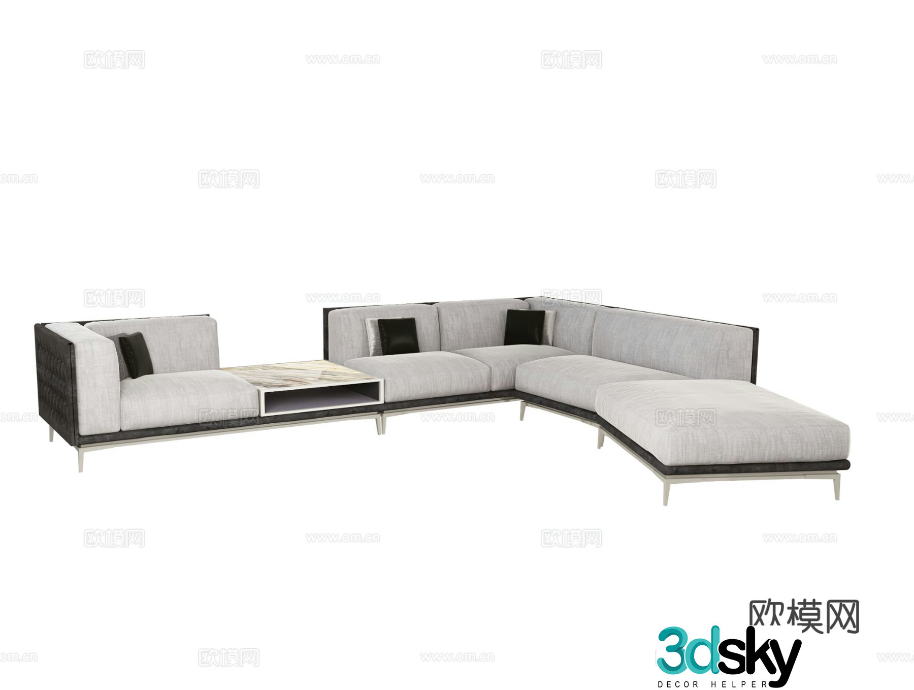 Visionnaire LEGEND corner sofa 3d model
