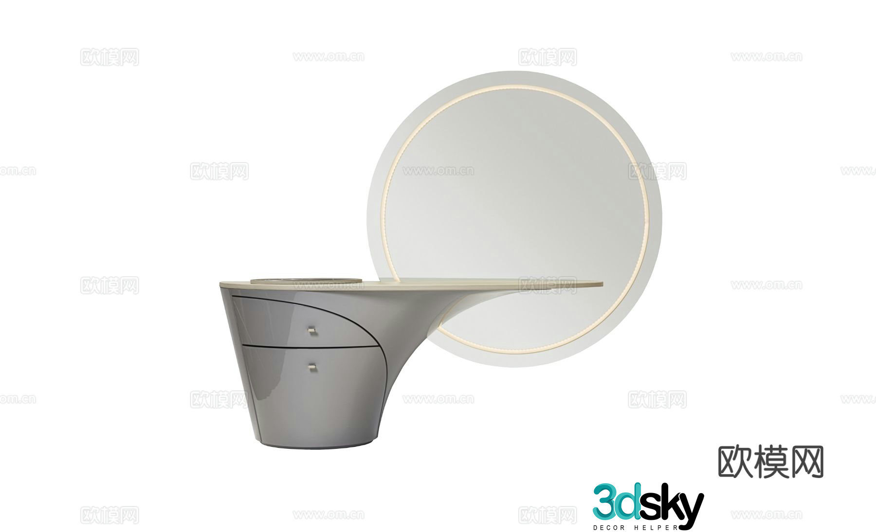 Visionnaire JET PLANE Dresser 3D Model