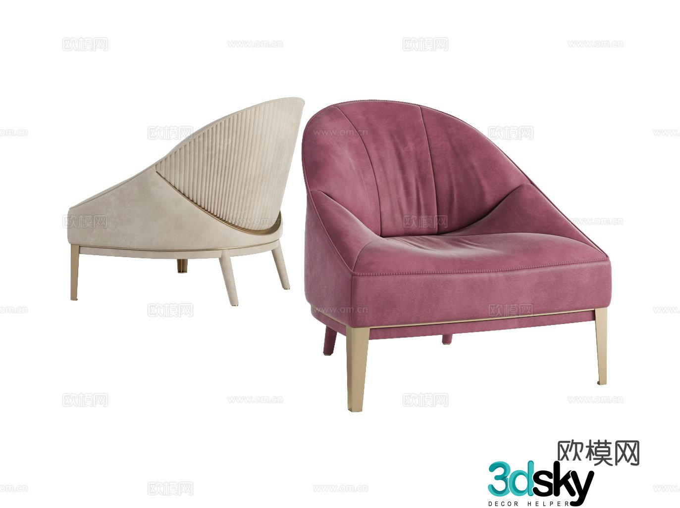 Visionnaire ROSEMARY armchair 3d model