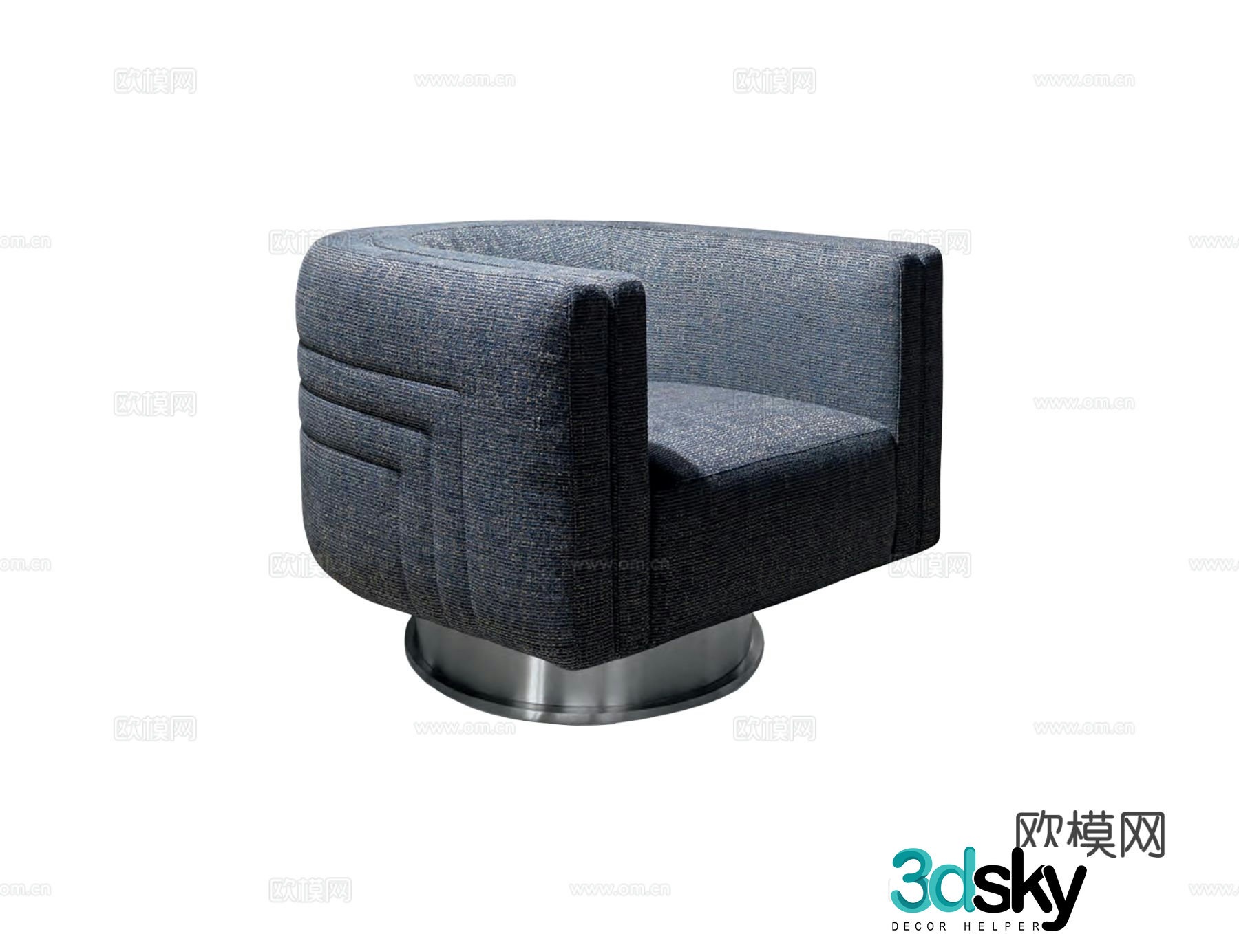 Visionnaire MIKA single sofa 3d model