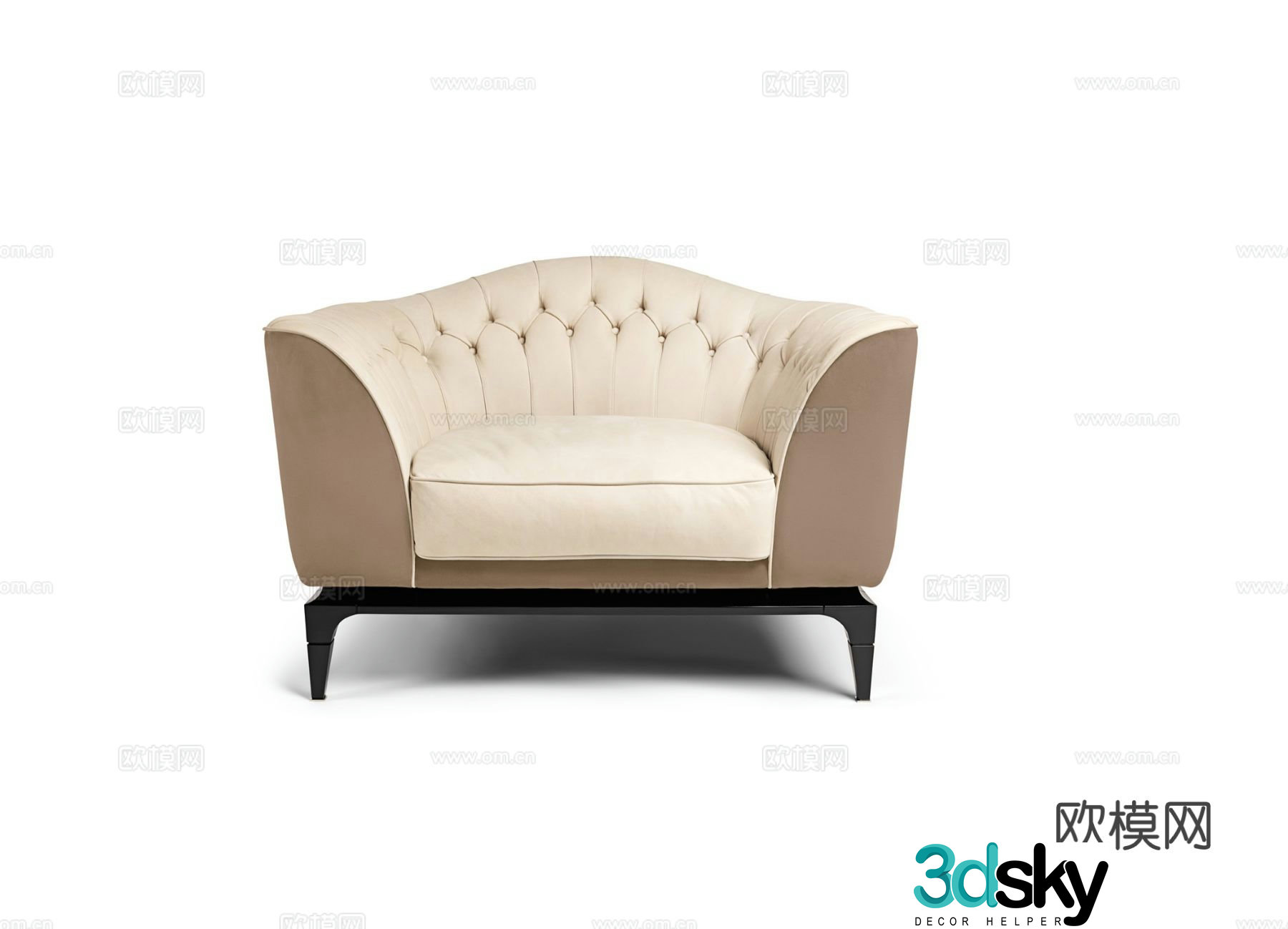 Visionnaire Freyr Single Sofa 3D Model