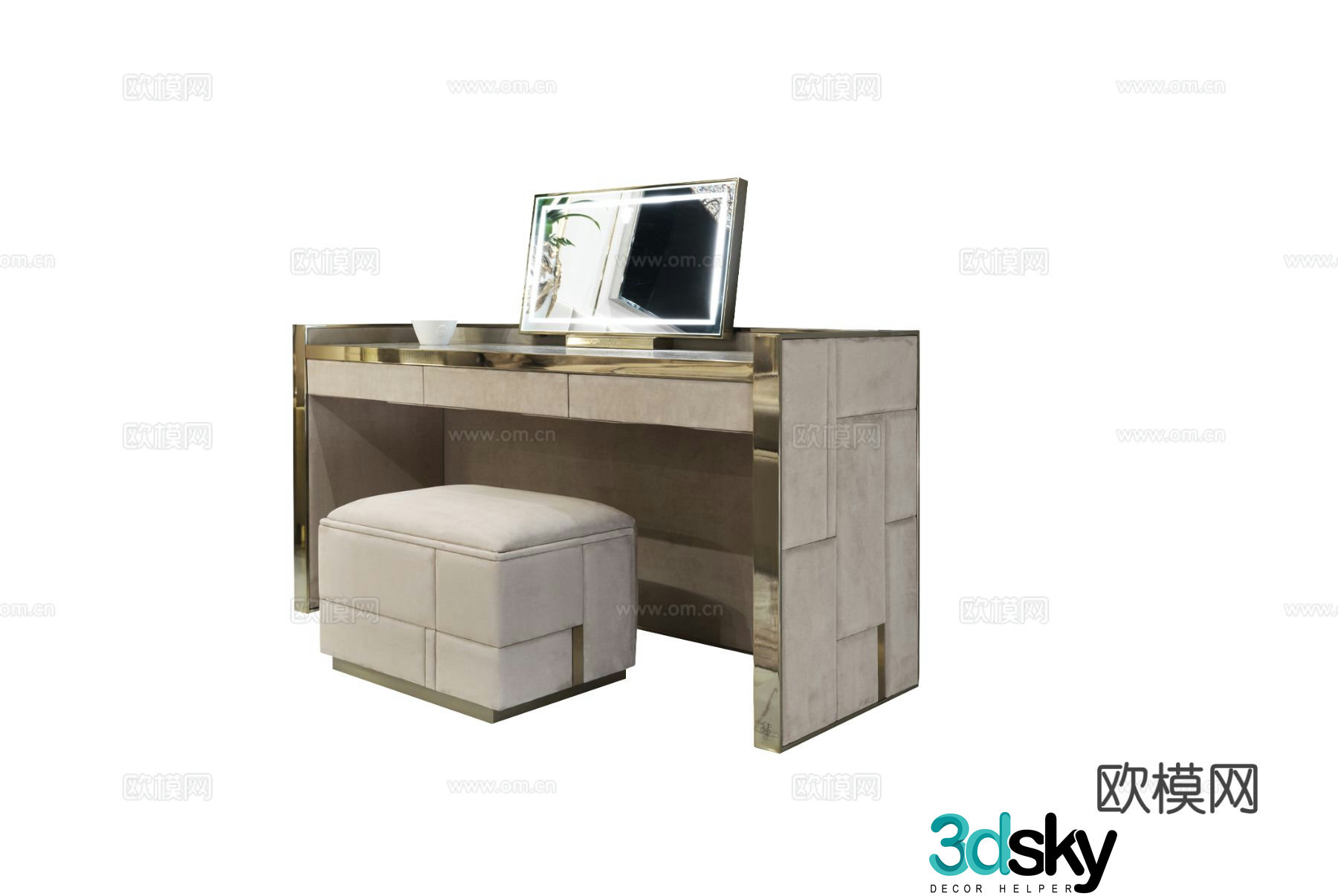 Visionnaire LAFITTE dressing table 3d model