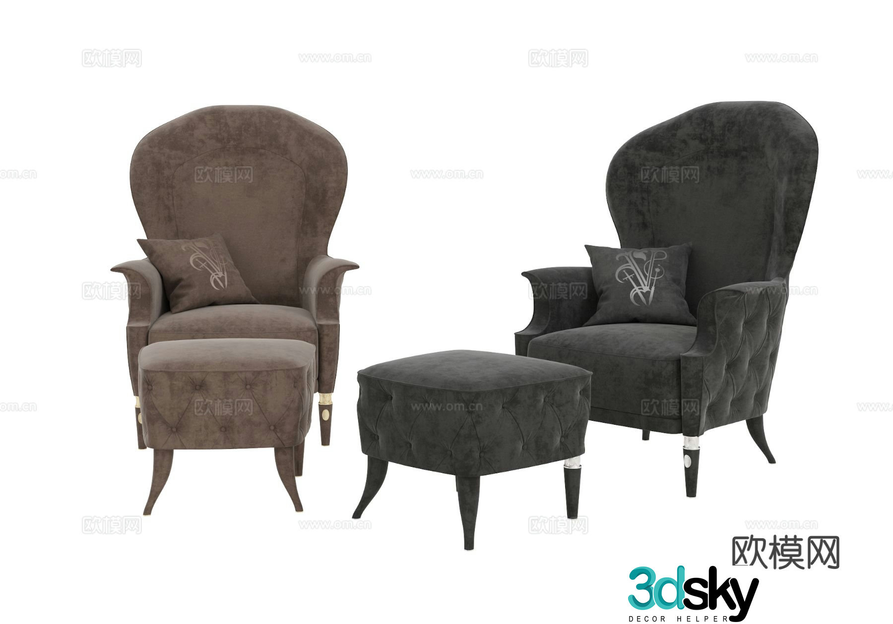 Visionnaire Postmodern Armchair 3d Model
