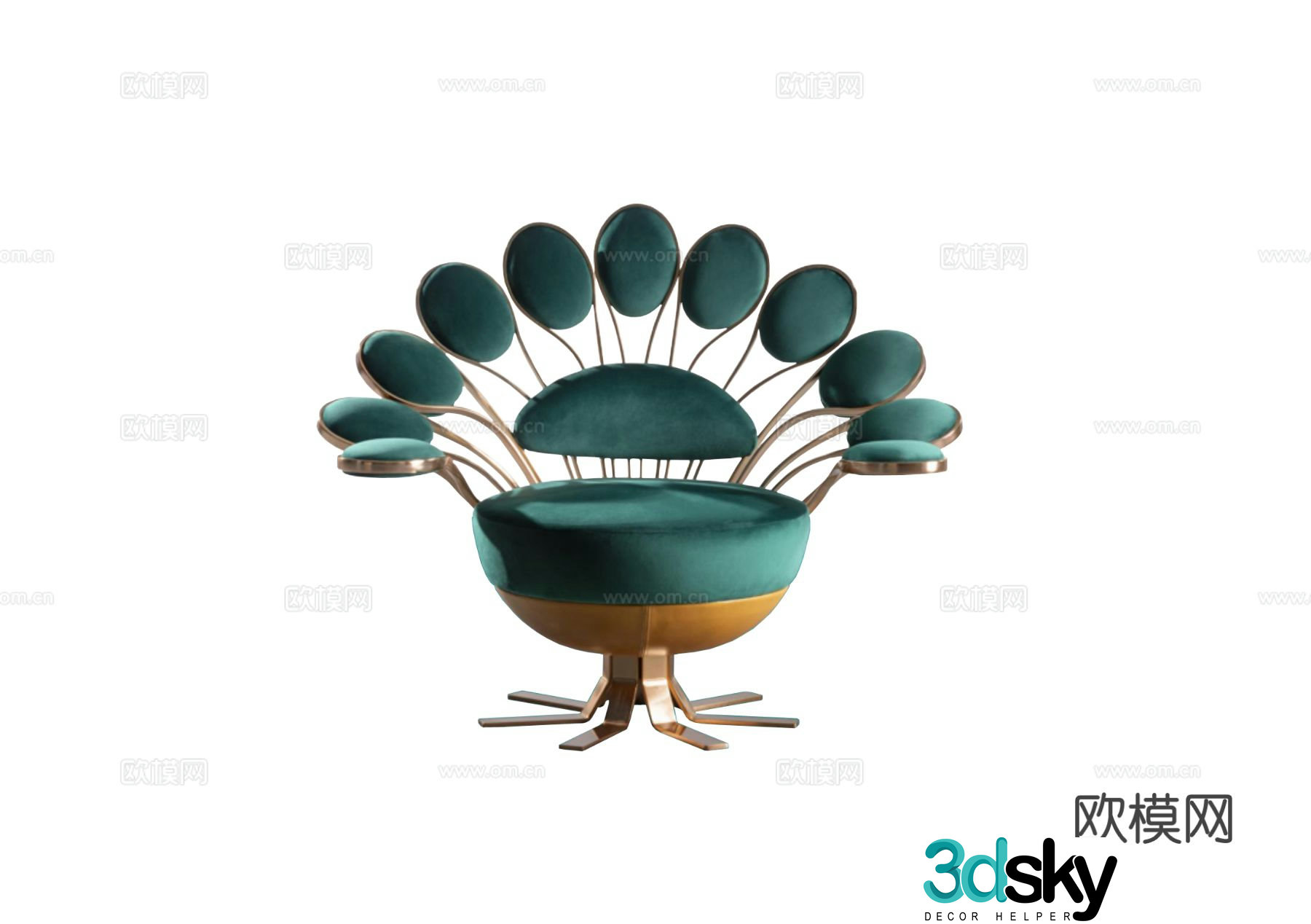 Visionnaire PAVONE Peacock Chair Armchair 3d Model