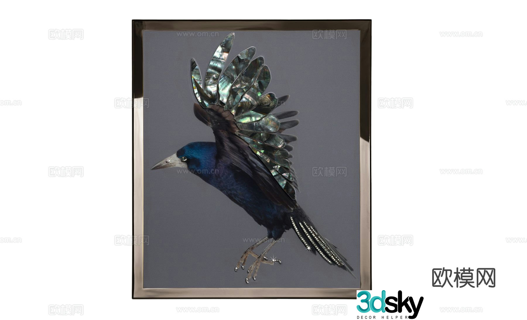 Visionnaire CORVO hanging painting 3d model