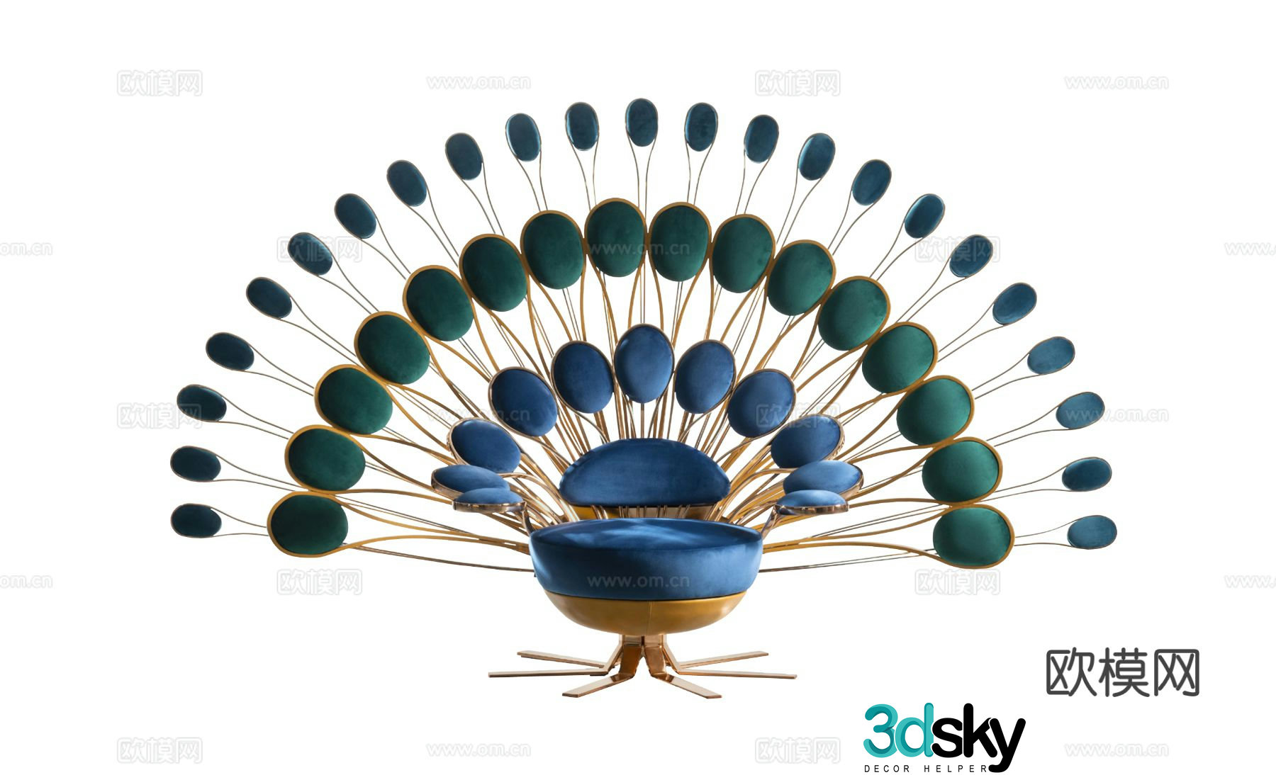 Visionnaire PAVONE Armchair Peacock Chair 3d Model