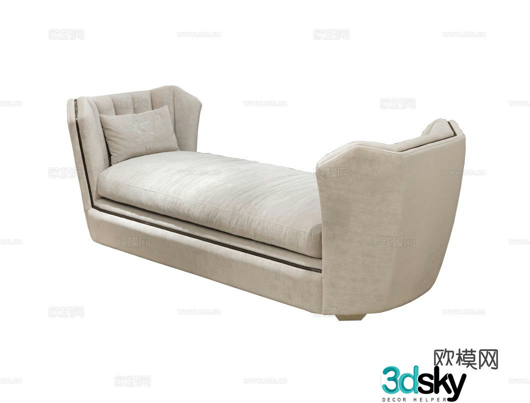 Visionnaire Hemingway Concubine Sofa 3d Model