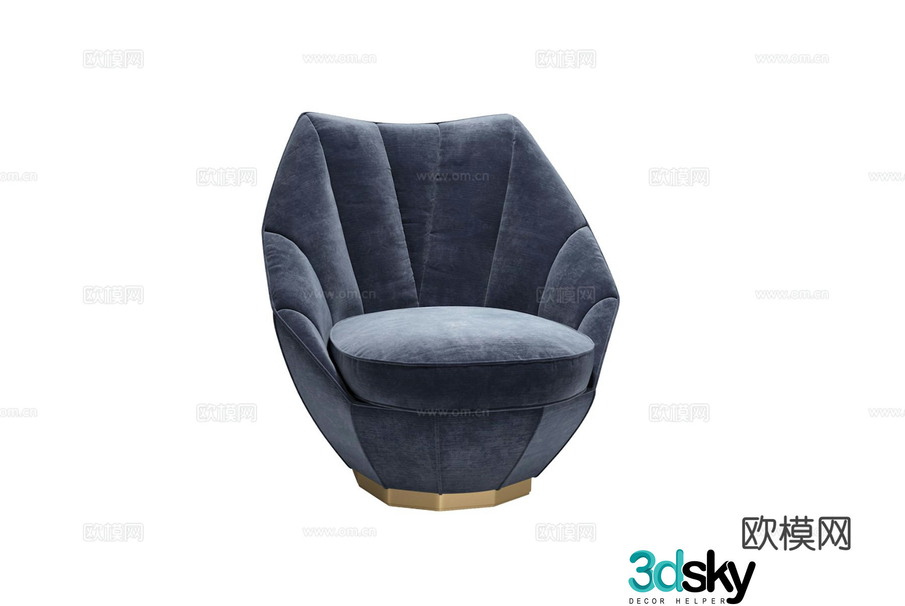Visionnaire SONTAG single sofa 3d model