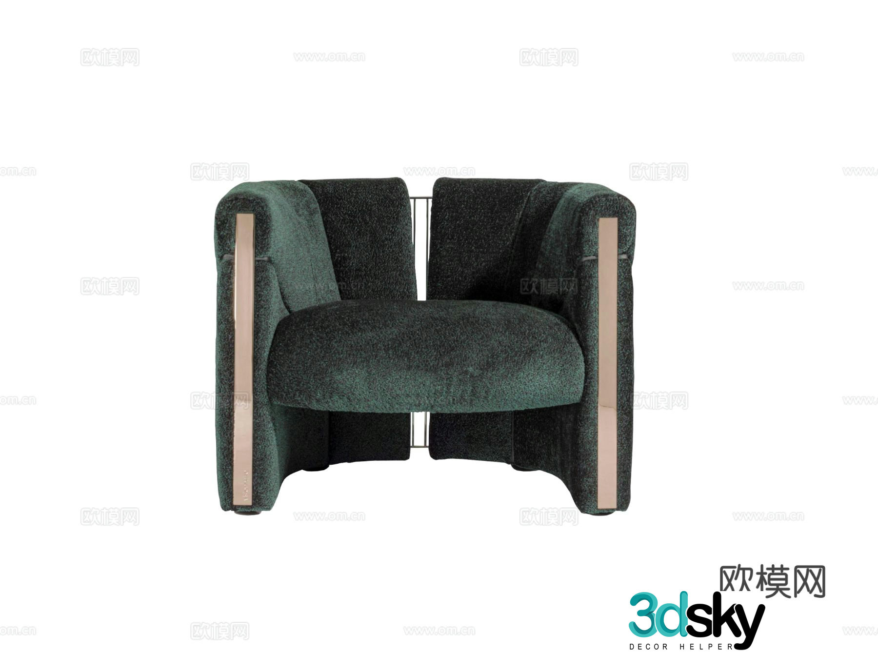 Visionnaire PETRA single sofa 3d model