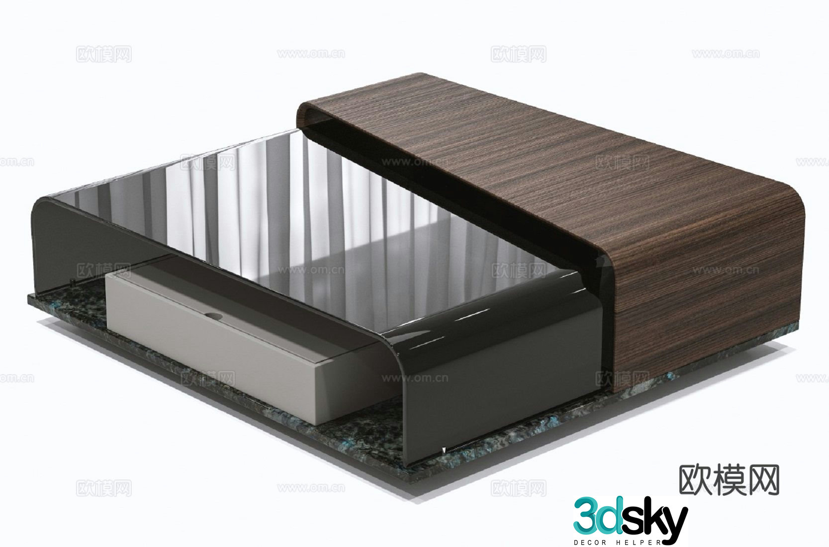 Italian coffee table 3D model