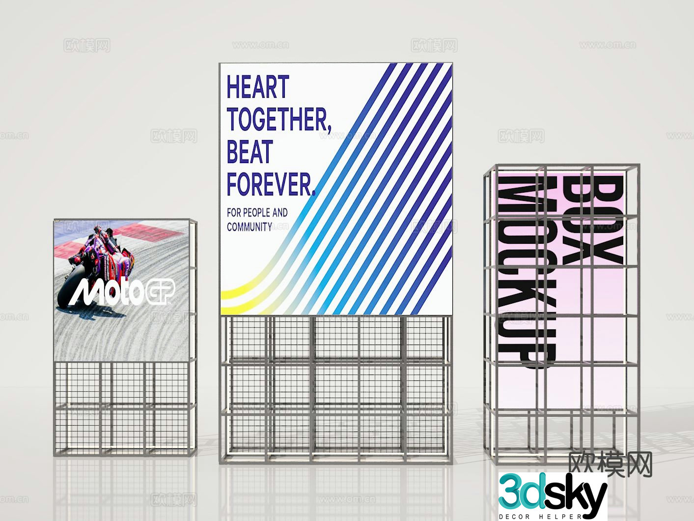Advertising rack 3d model
