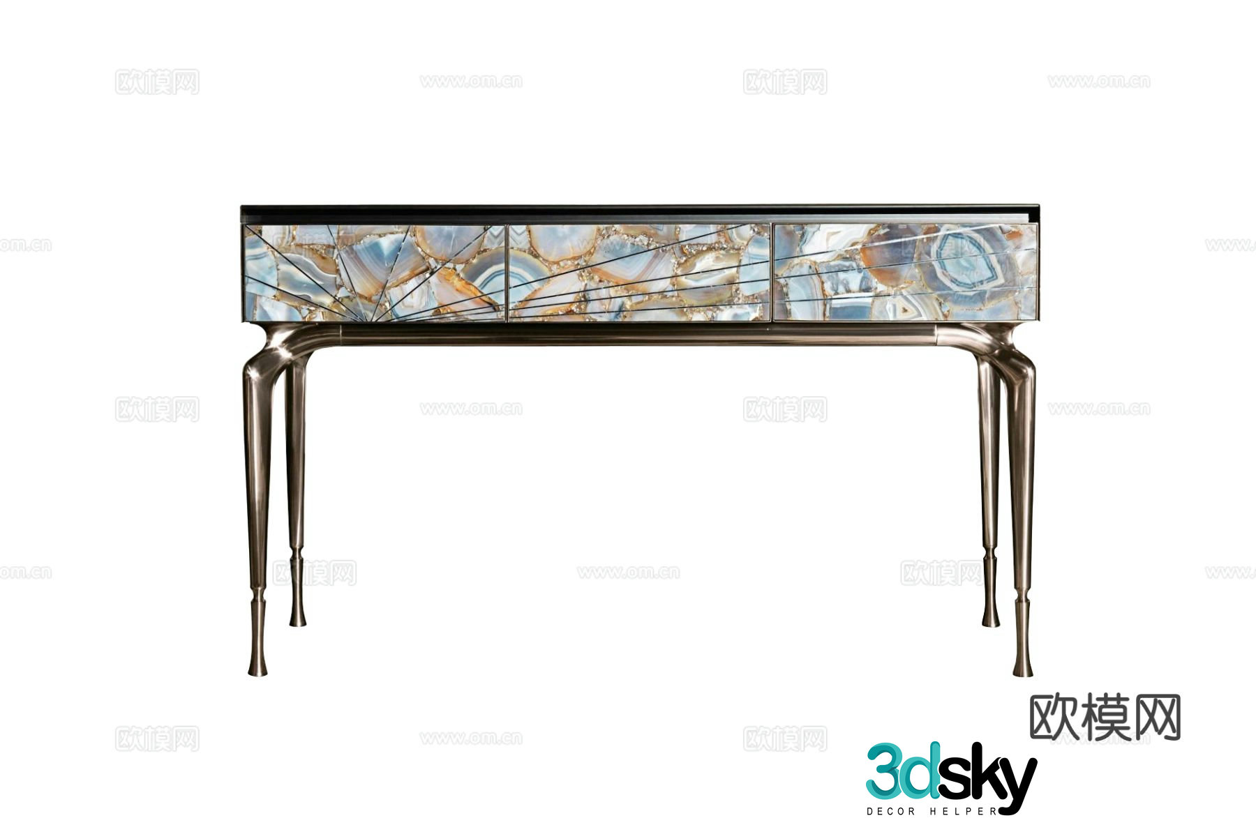 Visionnaire AURORA Entrance Table 3D Model
