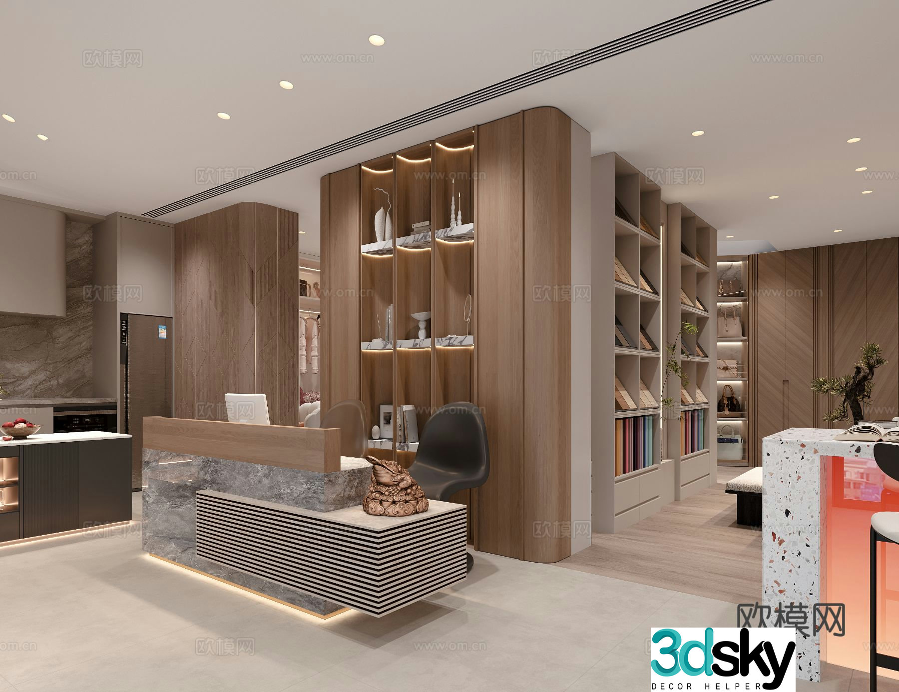Whole house custom showroom 3D model