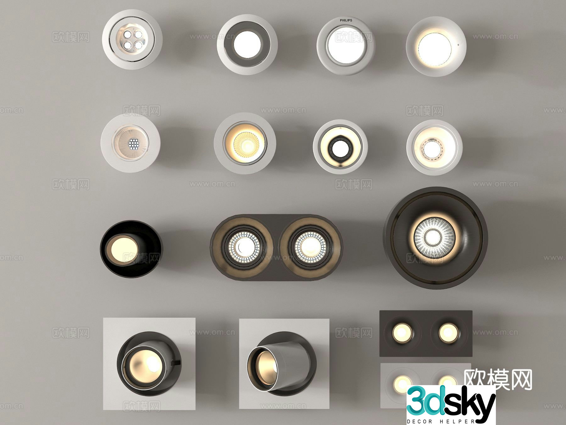 Spotlight Downlight 3D Model