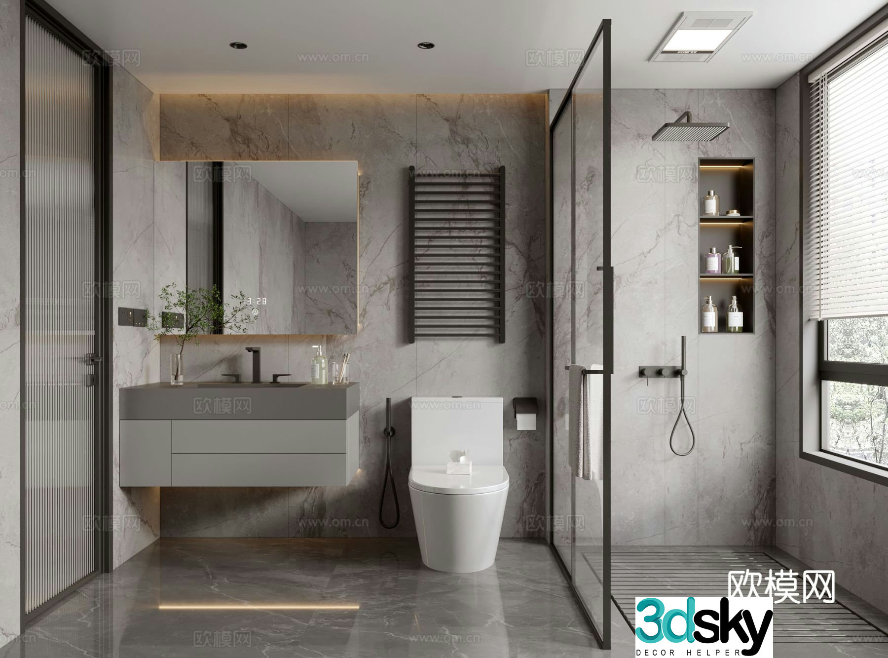 Italian bathroom 3d model
