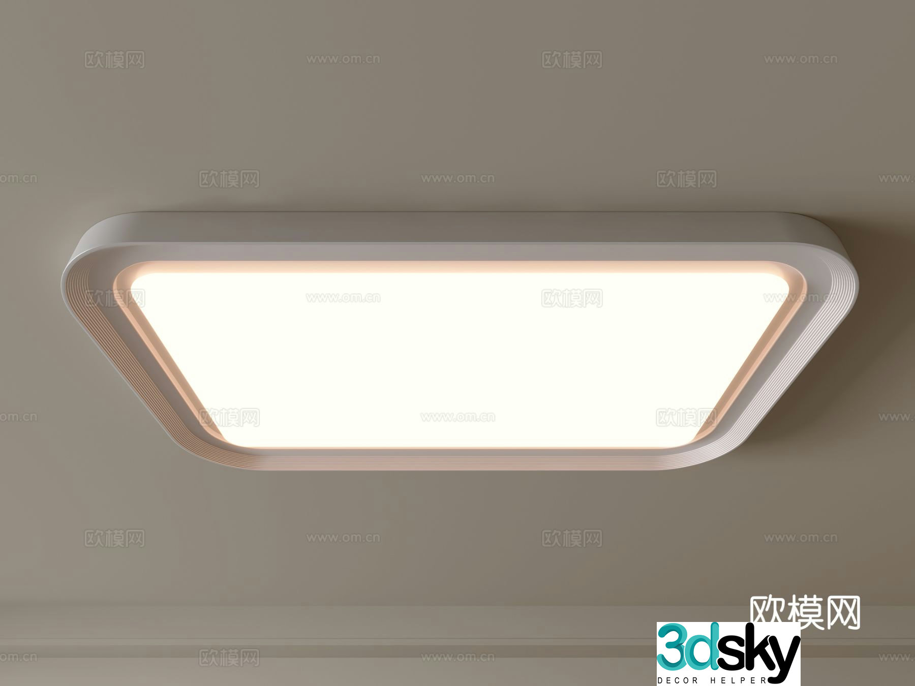 Modern ceiling lamp Geometric ceiling lamp Bedroom lamp Artistic shaped lamp Fashion living room lamp 3D model