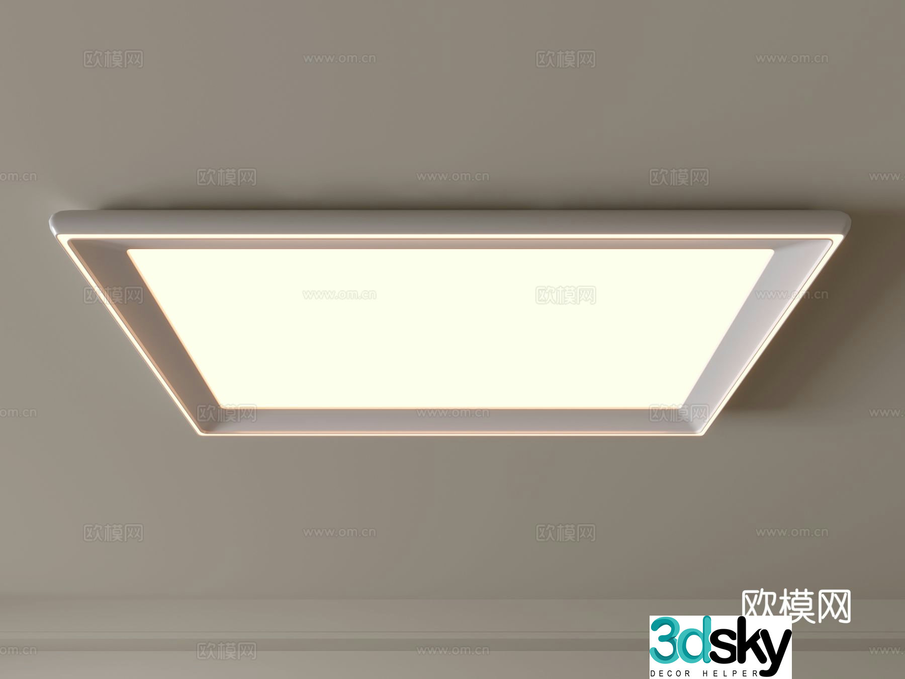 Modern ceiling lamp Geometric ceiling lamp Bedroom lamp Artistic shaped lamp Fashion living room lamp 3D model