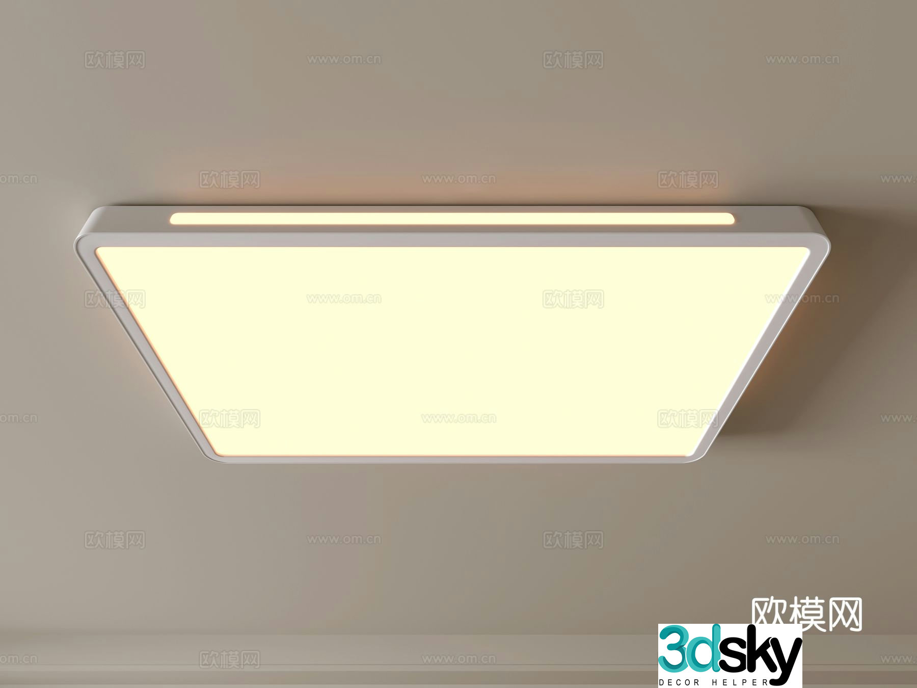 Modern ceiling lamp Geometric ceiling lamp Bedroom lamp Artistic shaped lamp Fashion living room lamp 3D model