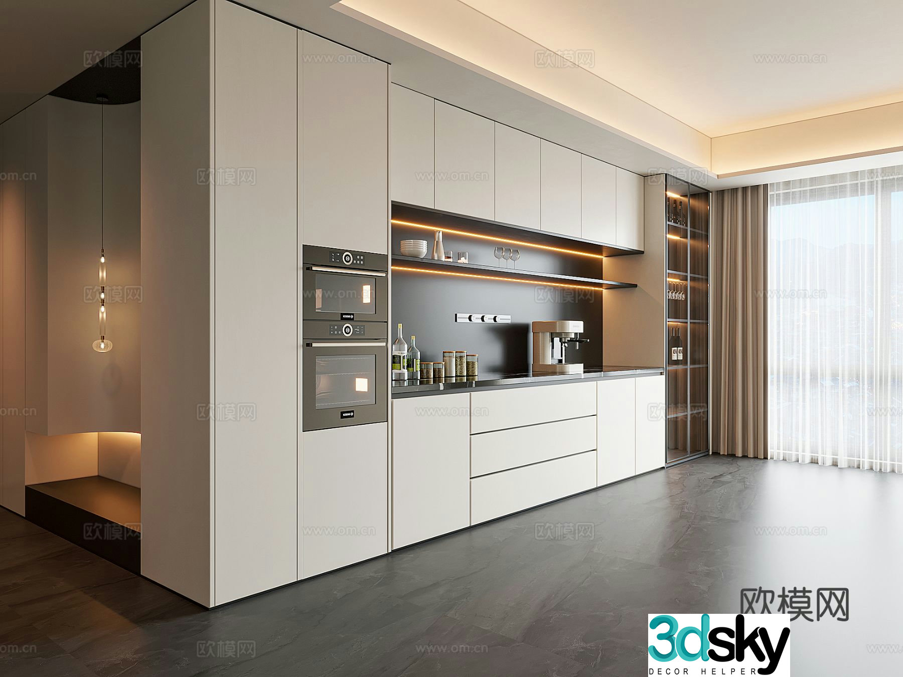 Modern sideboard 3D model
