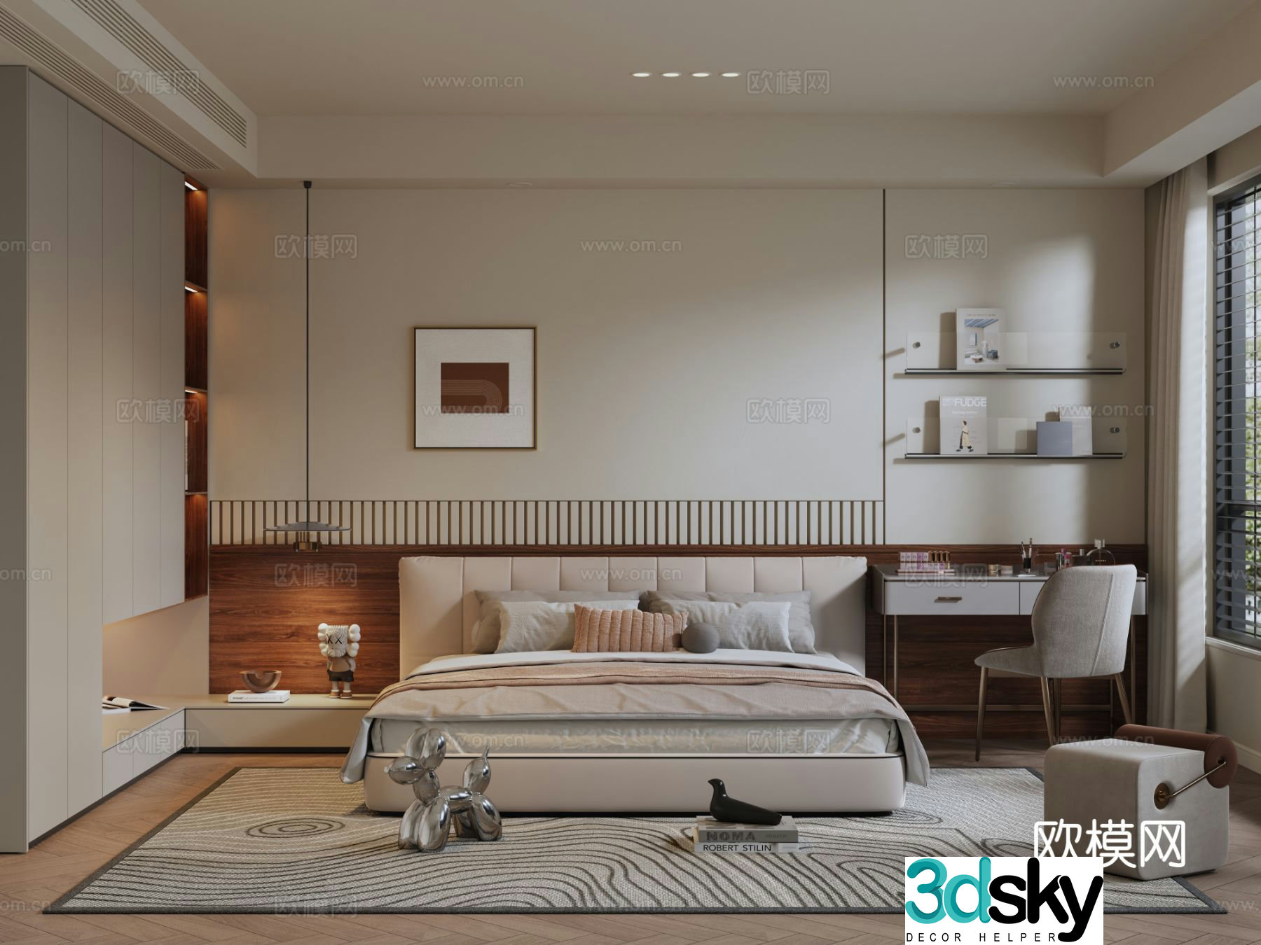 Wasabi Creamy Home Bedroom 3D Model