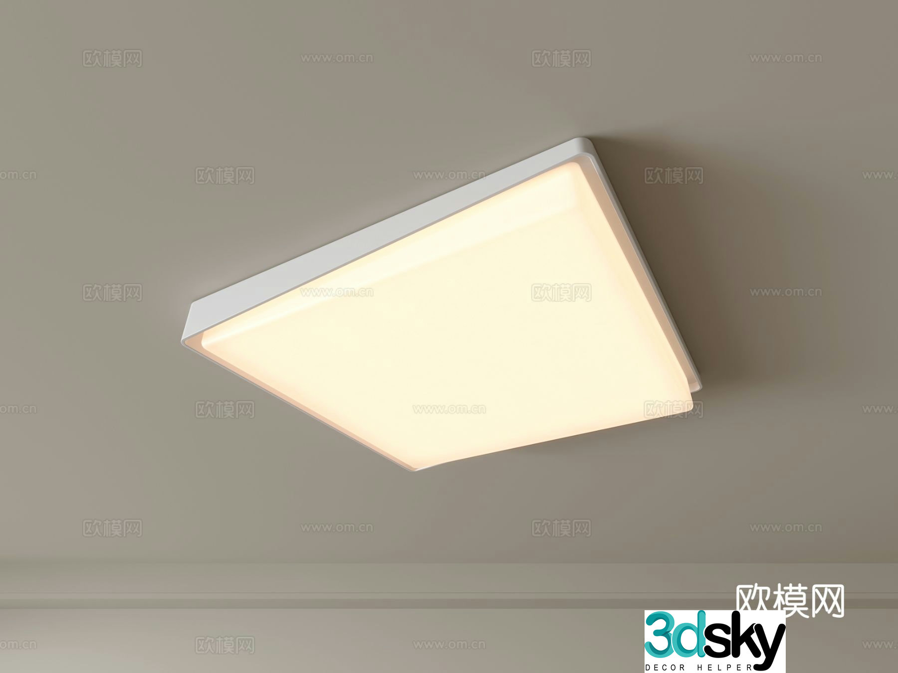 Modern ceiling lamp Geometric ceiling lamp Bedroom lamp Artistic shaped lamp Fashion living room lamp 3D model
