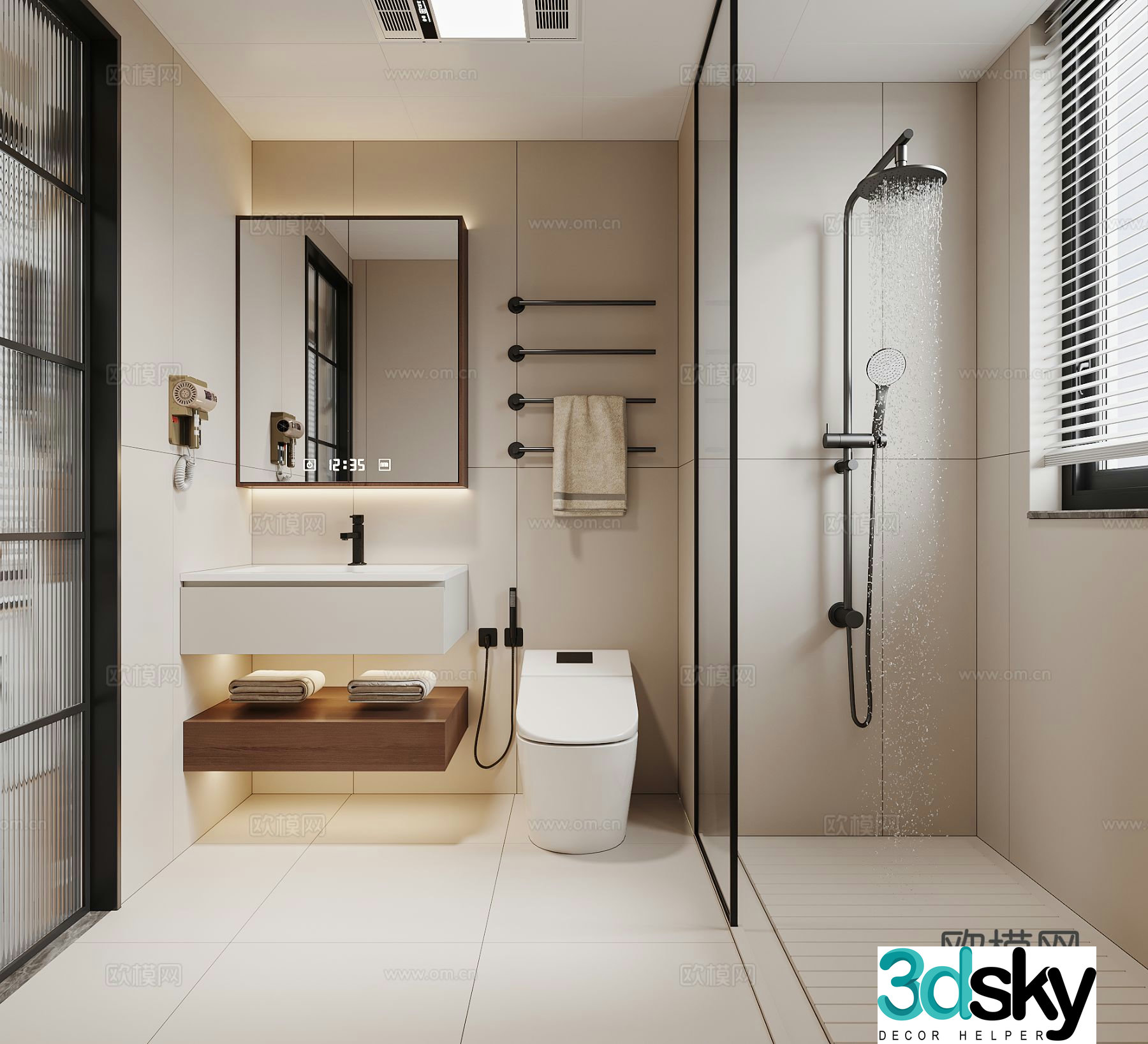 Wasabi Bathroom 3D Model