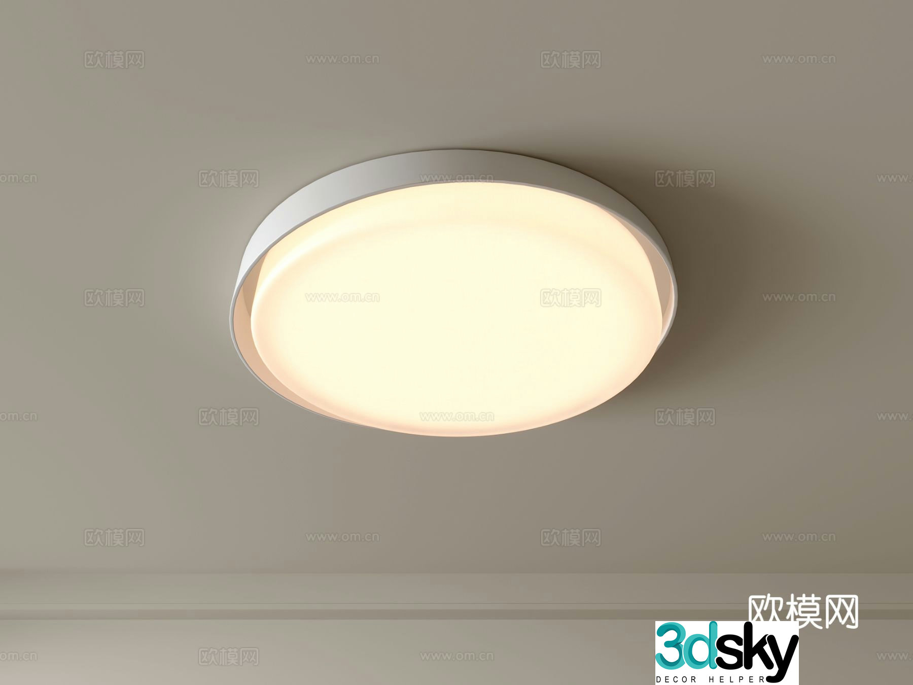 Modern ceiling lamp Geometric ceiling lamp Bedroom lamp Artistic shaped lamp Fashion living room lamp 3D model
