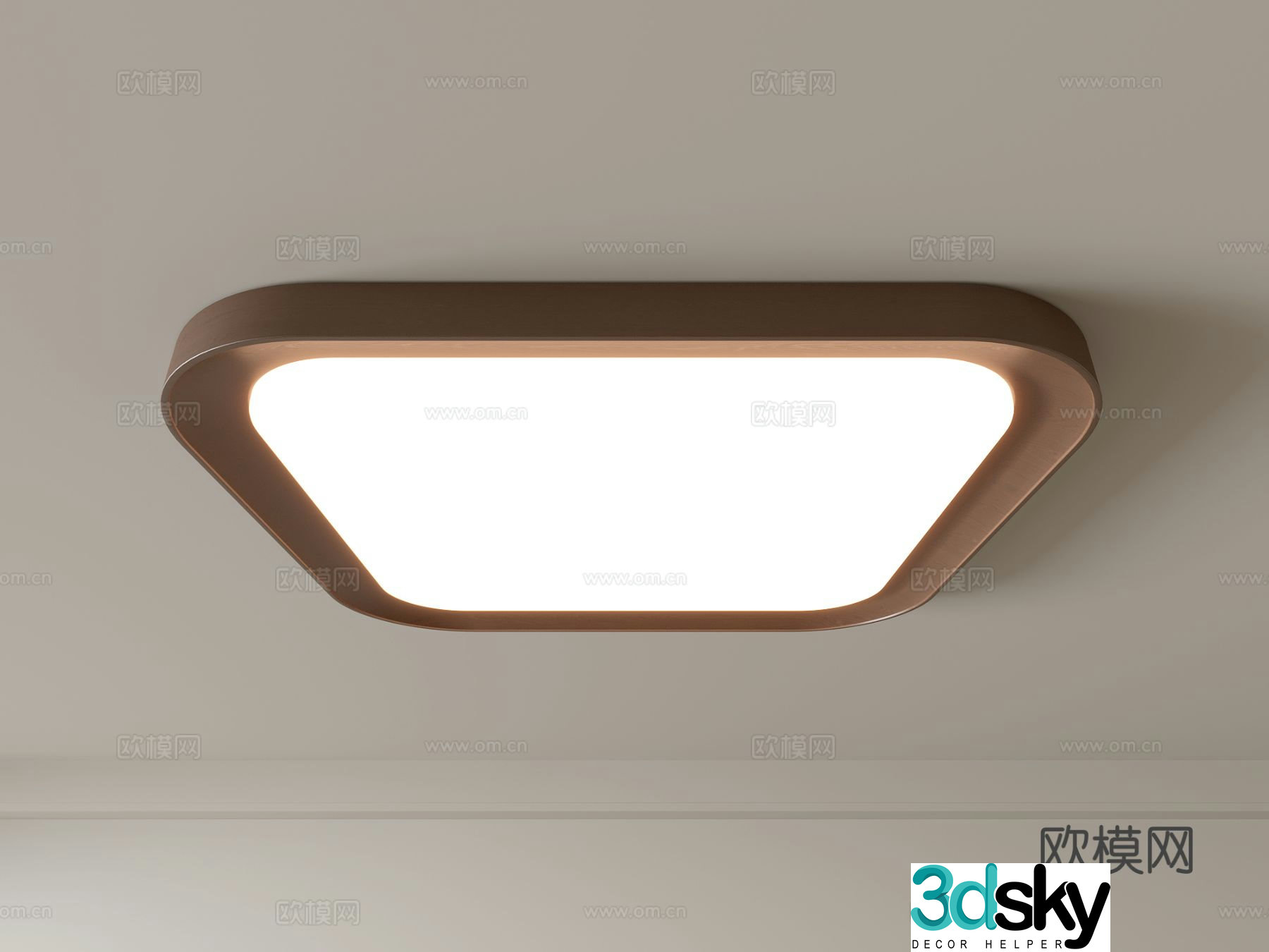 Modern ceiling lamp Geometric ceiling lamp Bedroom lamp Artistic shaped lamp Fashion living room lamp 3D model