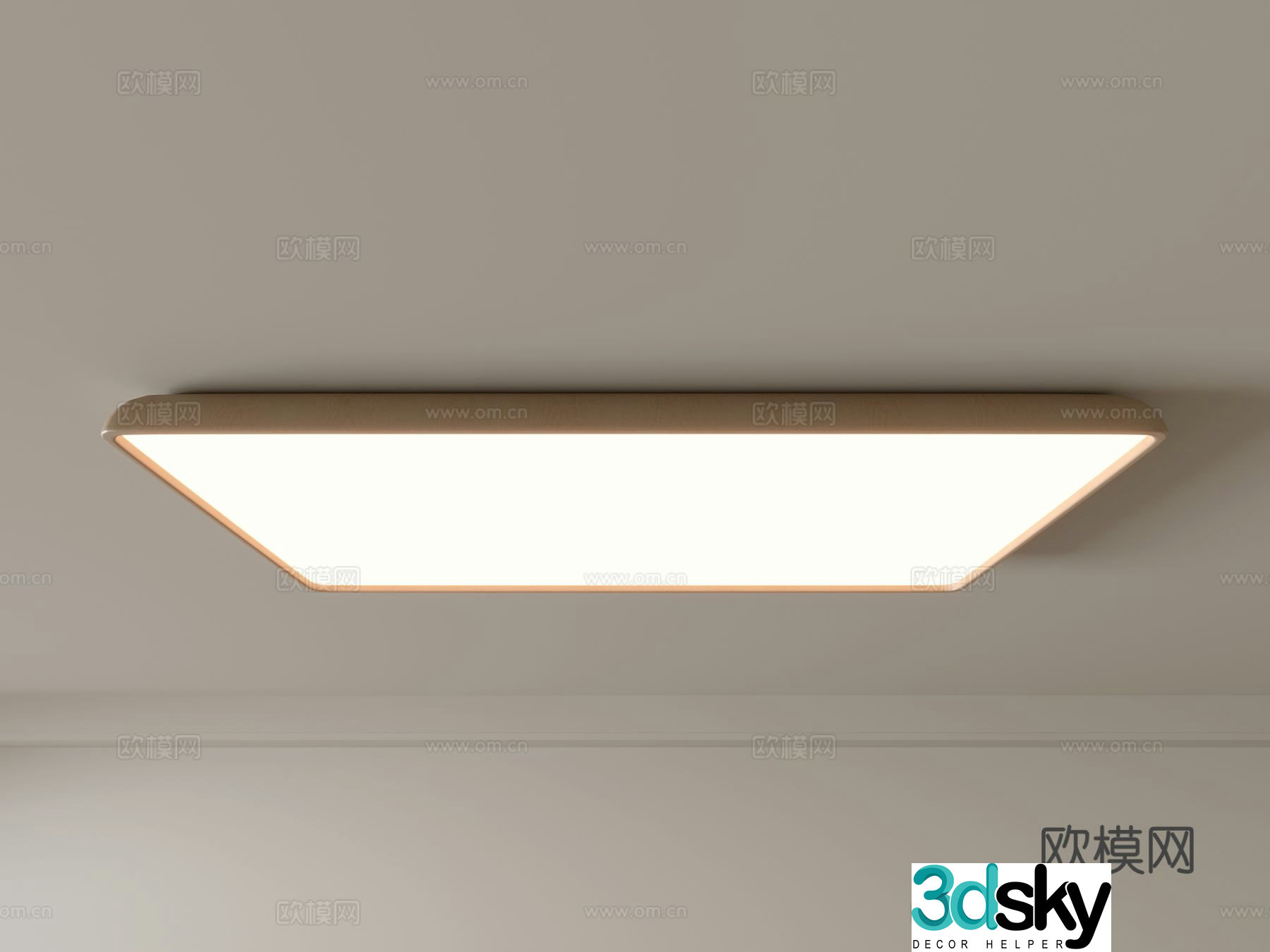Modern ceiling lamp Geometric ceiling lamp Bedroom lamp Artistic shaped lamp Fashion living room lamp 3D model