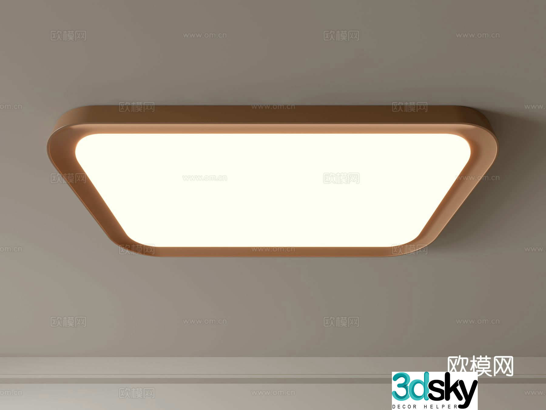Modern ceiling lamp Geometric ceiling lamp Bedroom lamp Artistic shaped lamp Fashion living room lamp 3D model