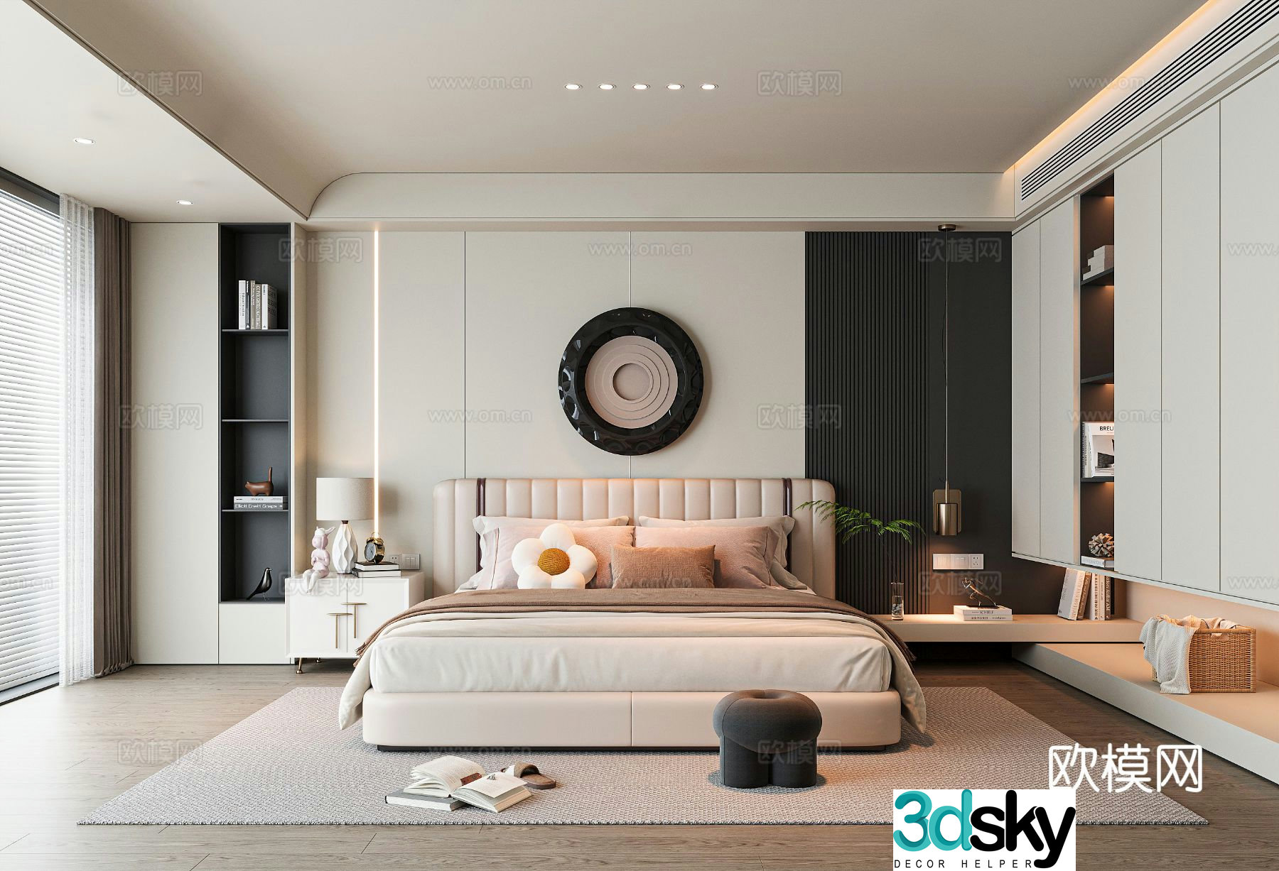 Modern bedroom 3d model