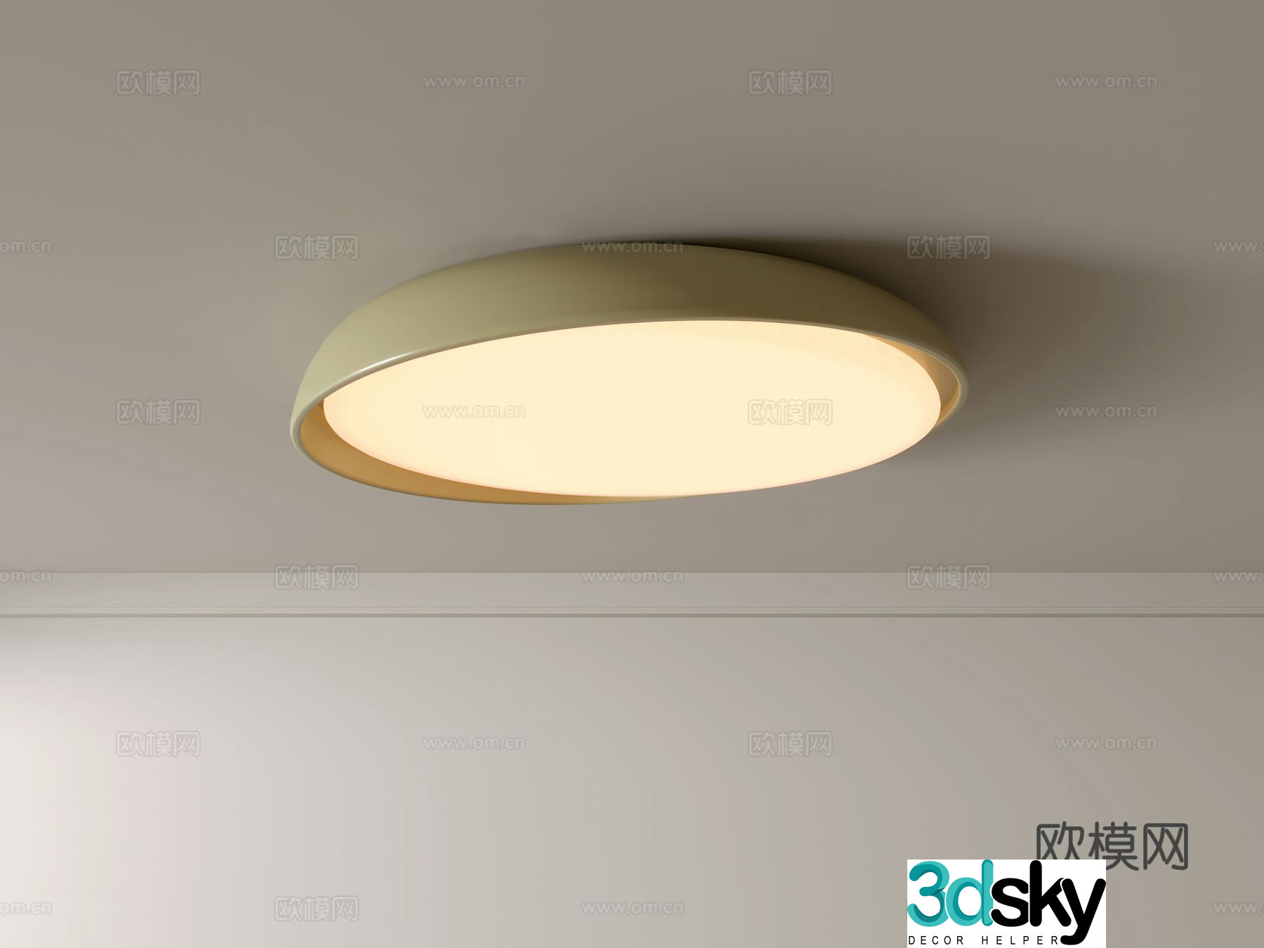 Modern ceiling lamp Geometric ceiling lamp Bedroom lamp Artistic shaped lamp Fashion living room lamp 3D model