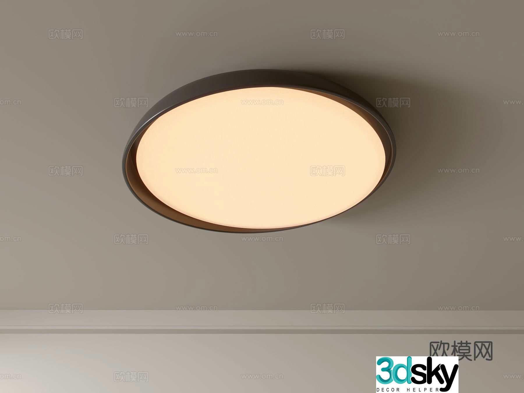 Modern ceiling lamp Geometric ceiling lamp Bedroom lamp Artistic shaped lamp Fashion living room lamp 3D model