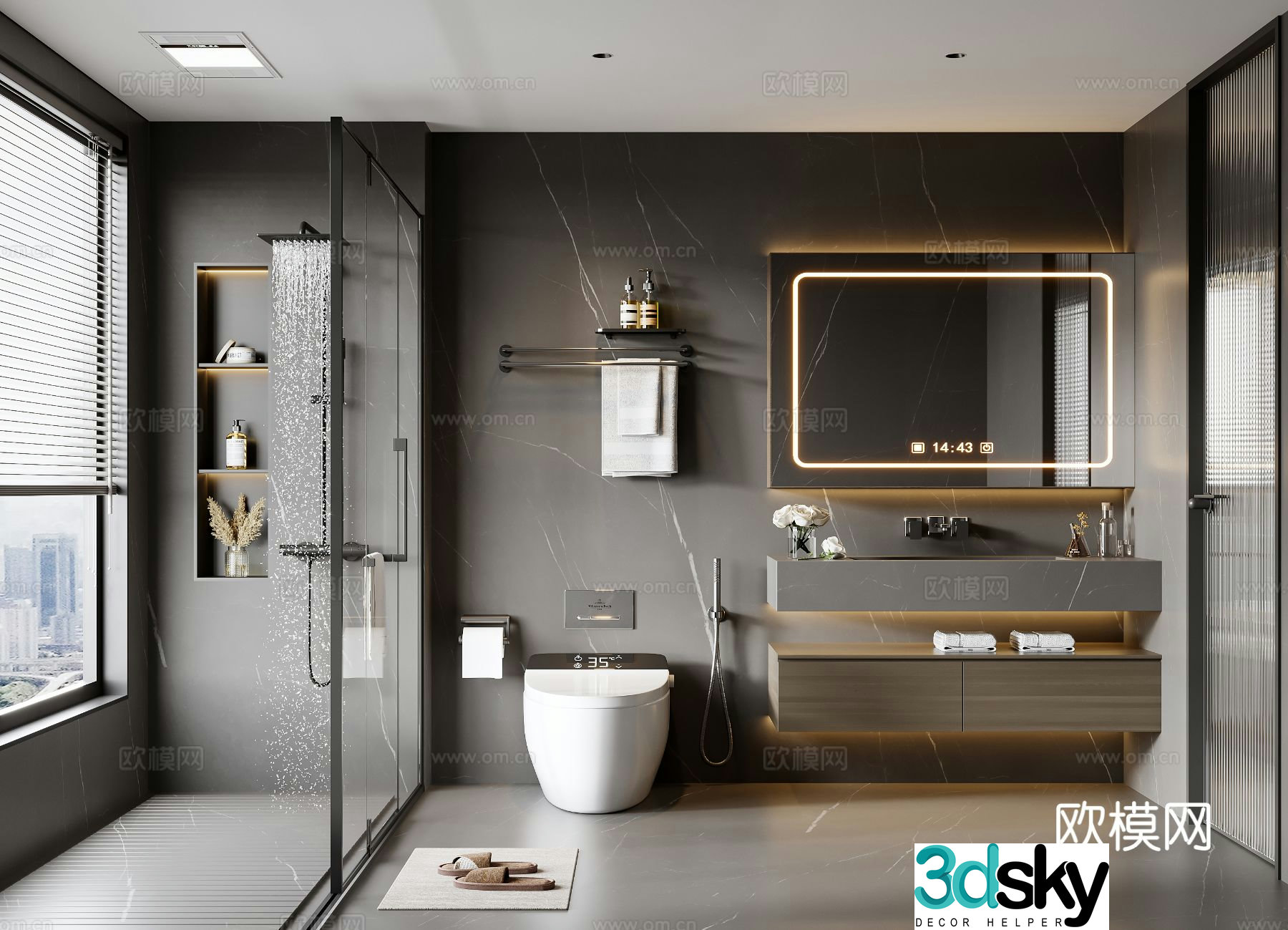 Italian bathroom 3D model