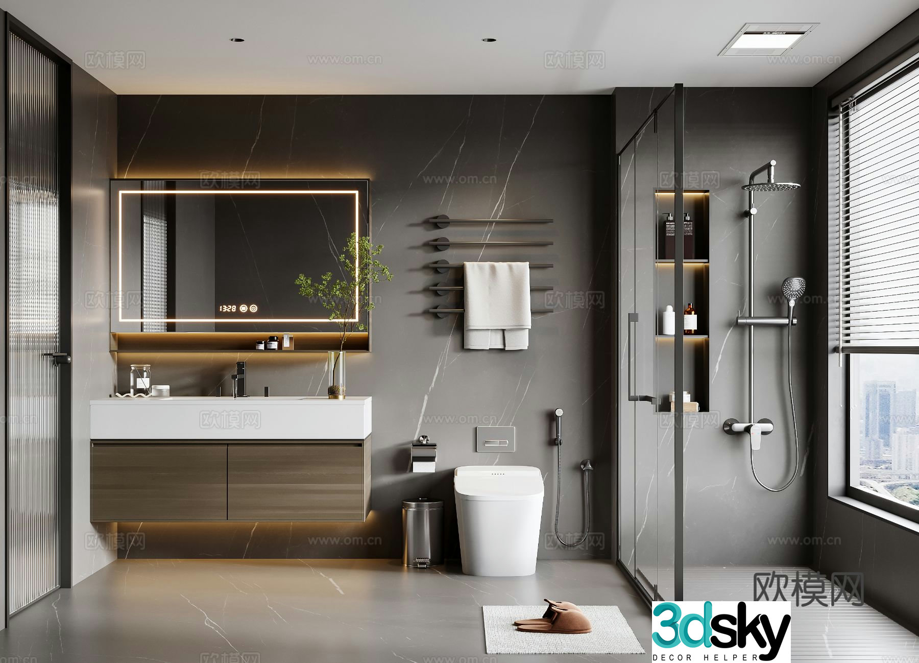Italian bathroom 3D model