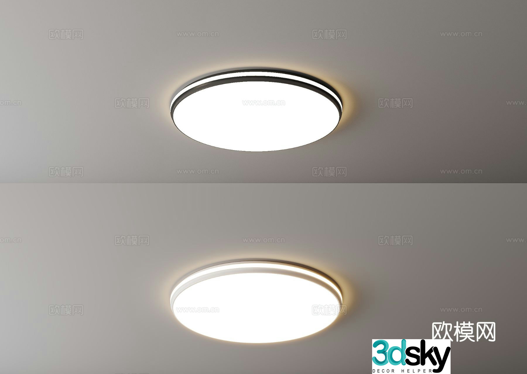 Modern ceiling light 3d model