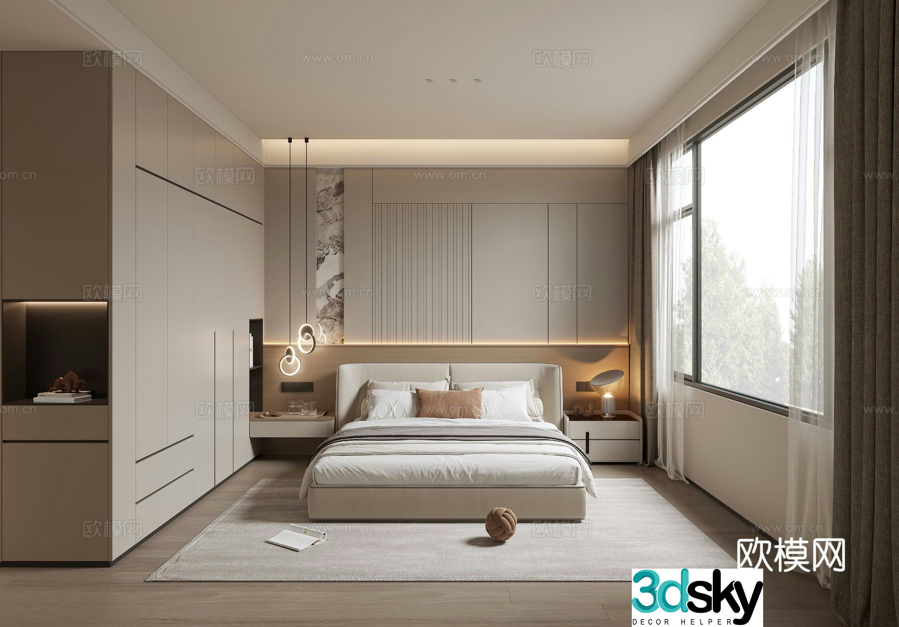 Modern bedroom 3d model