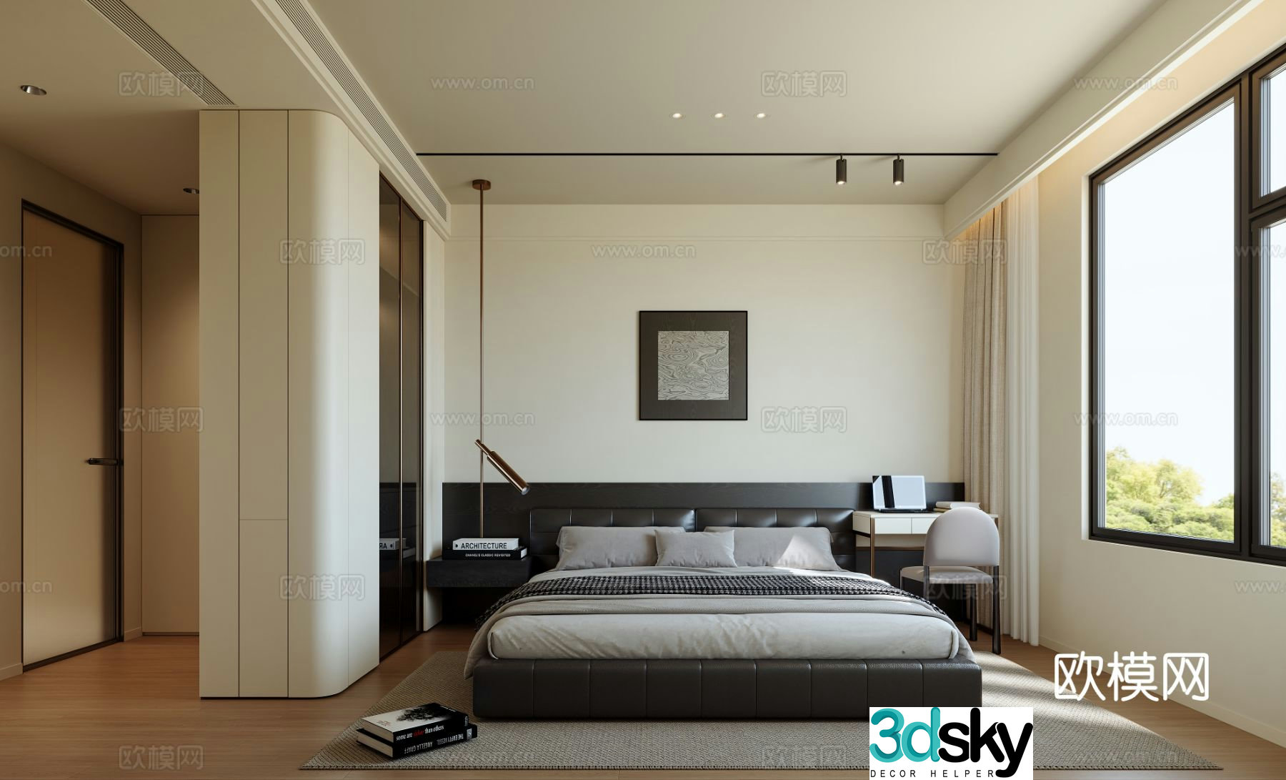 Modern bedroom 3d model