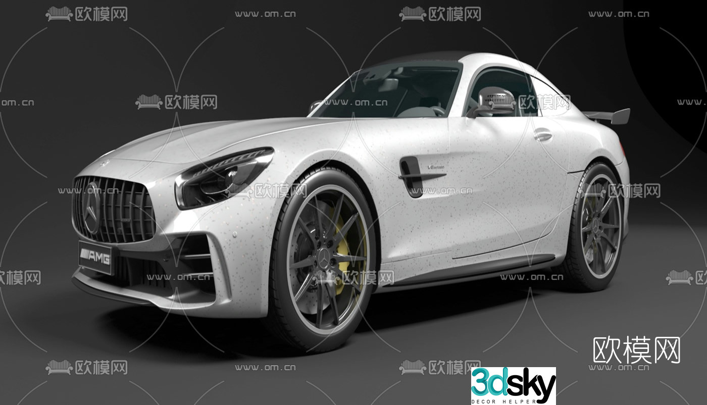 modern mercedes car 3d model