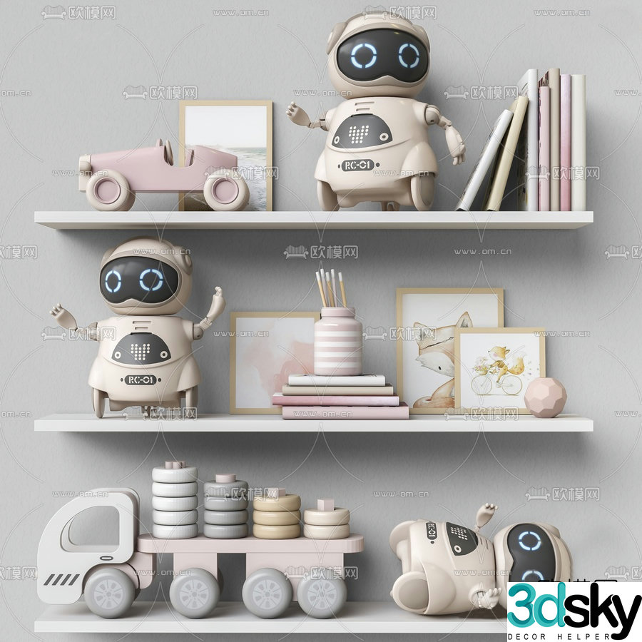 Modern children’s toy ornaments 3d model