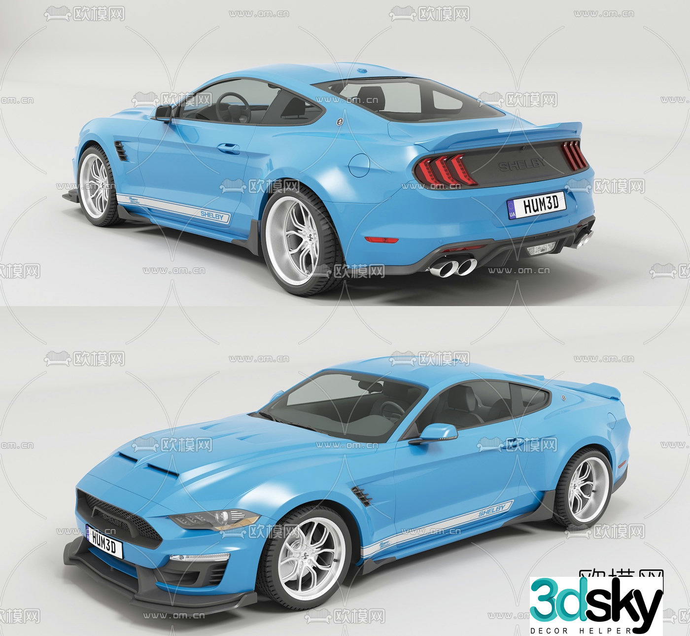 modern car sports car 3d model