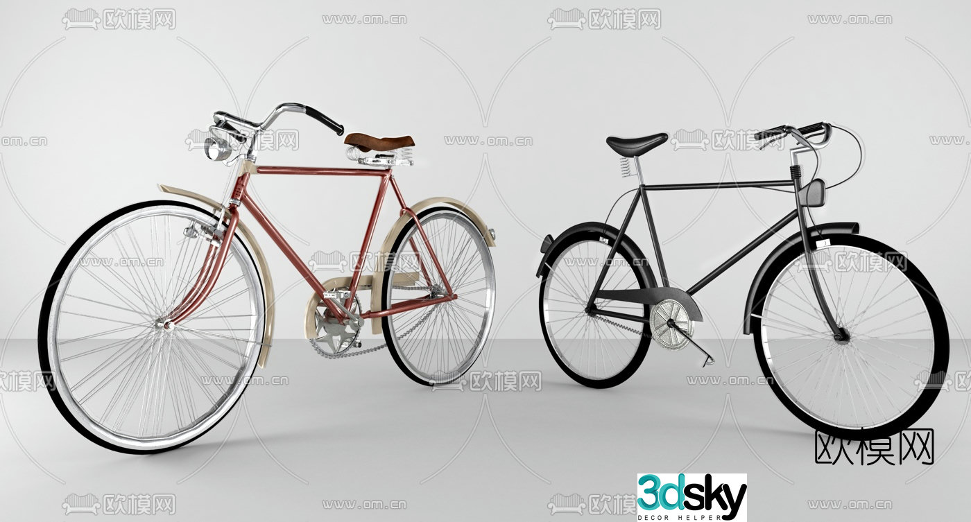 modern bicycle 3d model