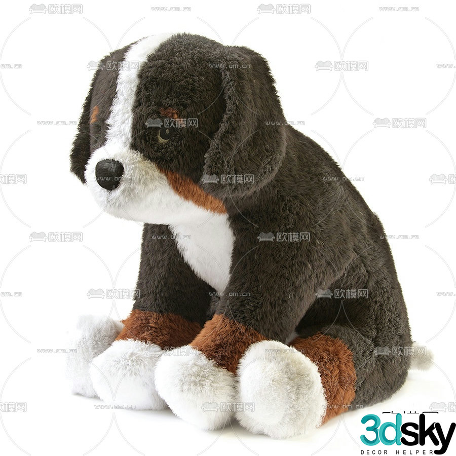 Modern children’s toy puppy 3d model