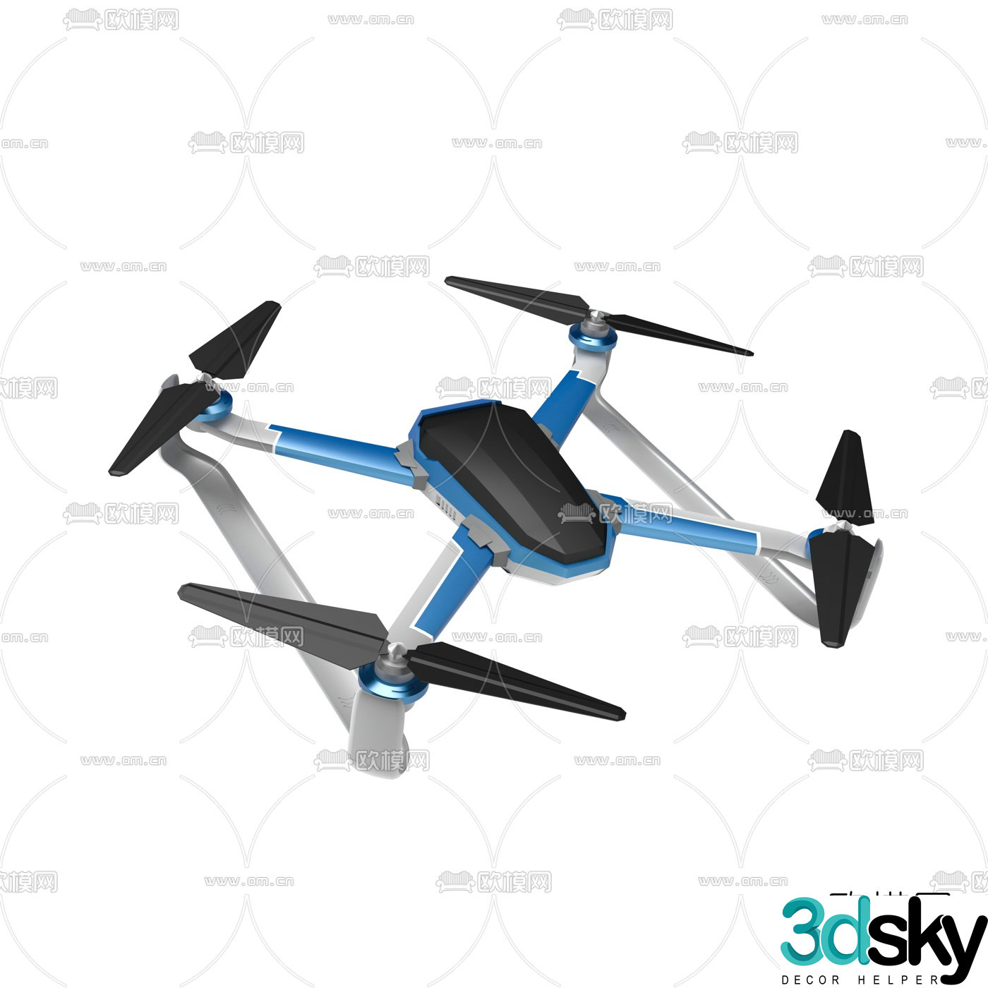 Modern drone 3d model