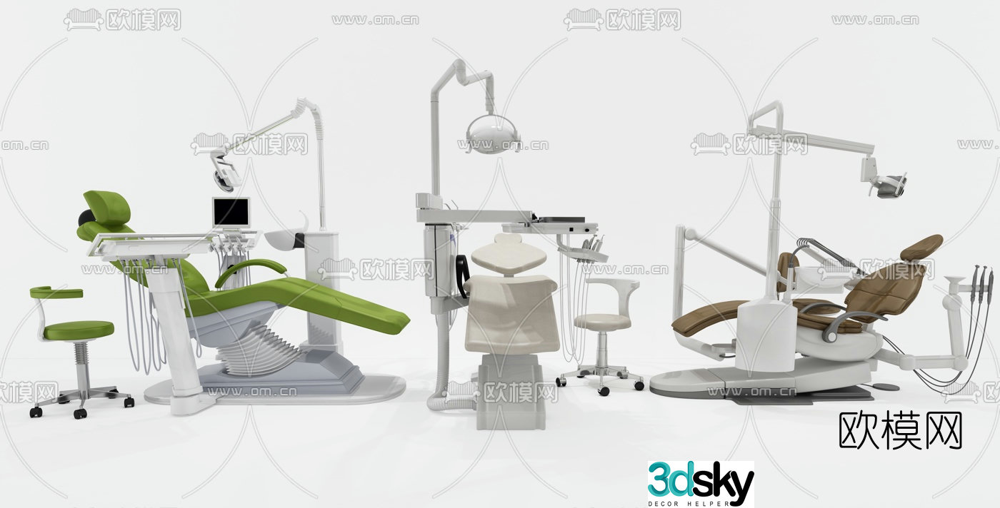 Modern dental medical equipment 3d model