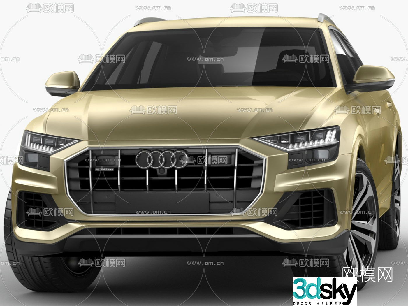 Hyundai Audi Q8 car 3d model