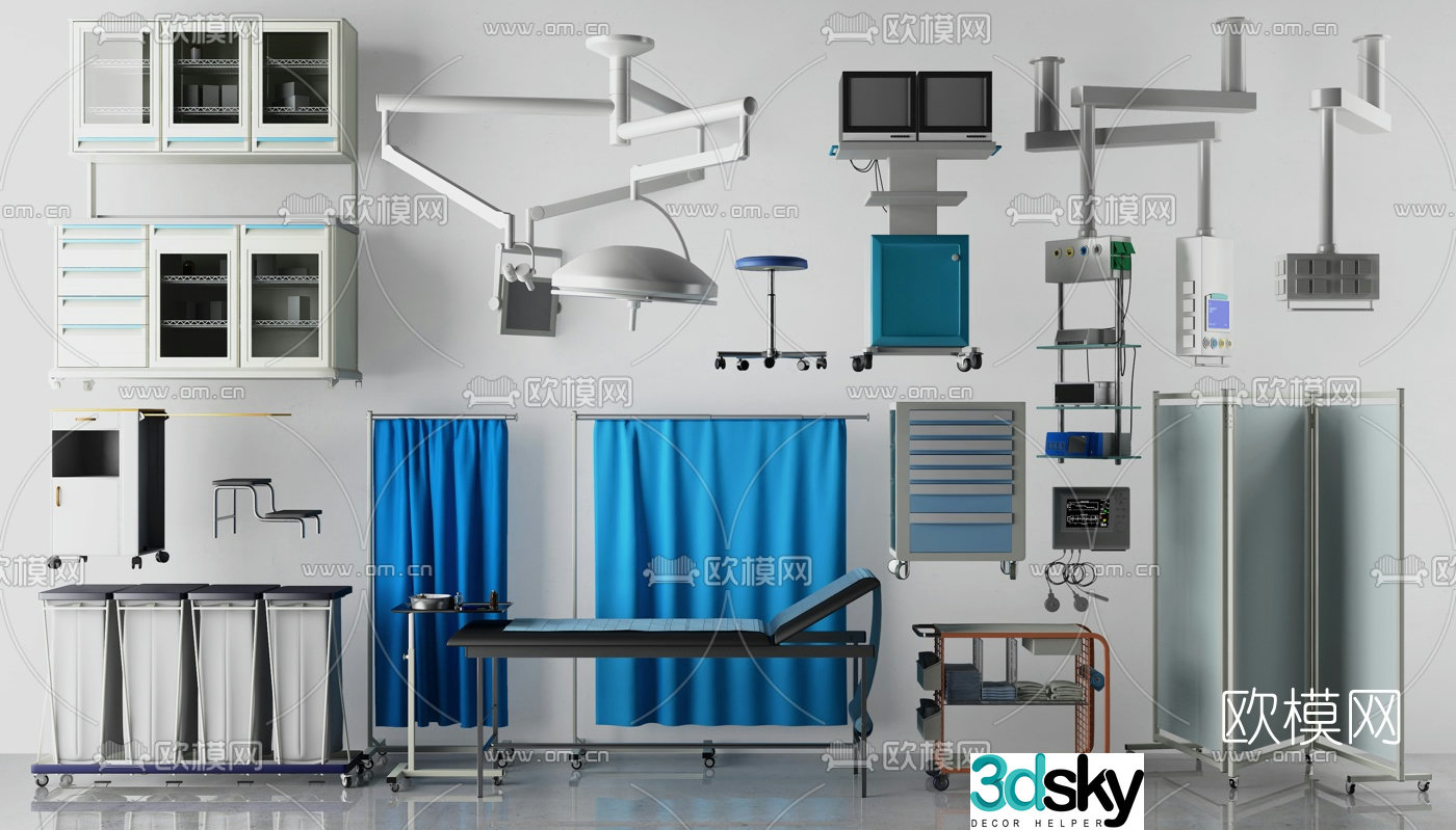 Modern medical equipment 3d model