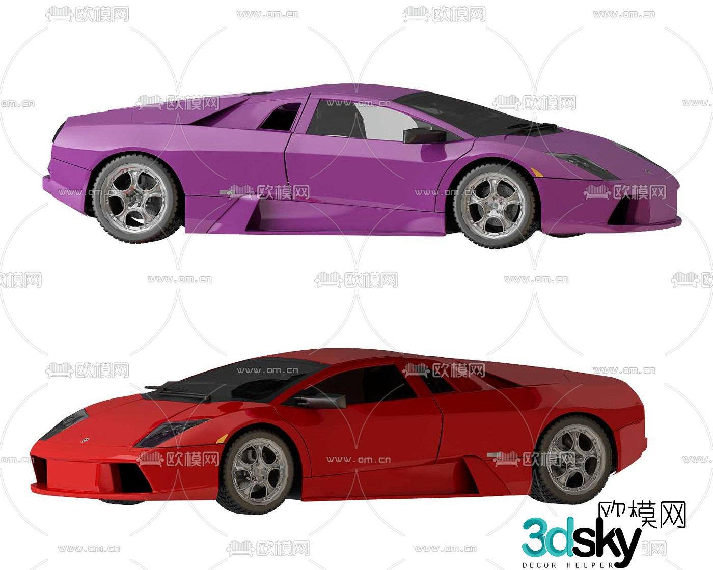 Modern Lamborghini sports car 3d model