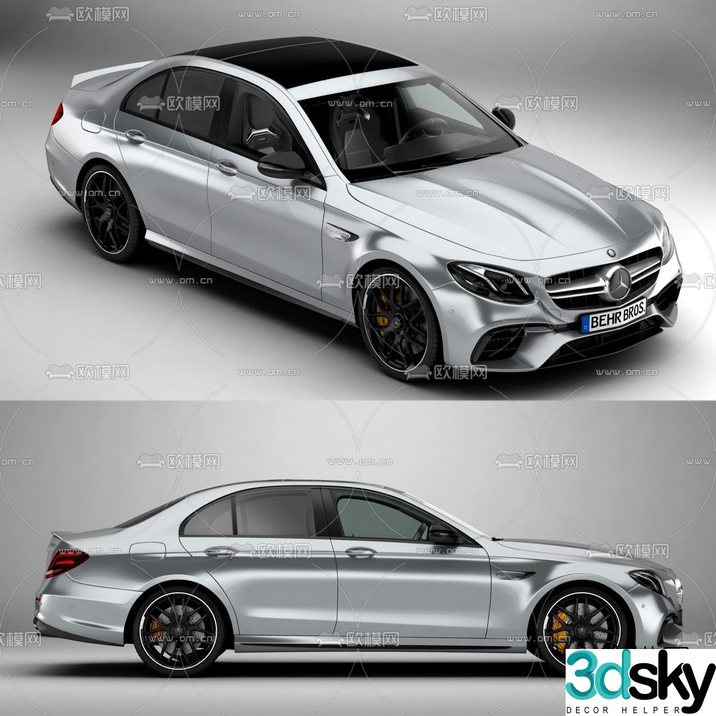 modern mercedes car 3d model