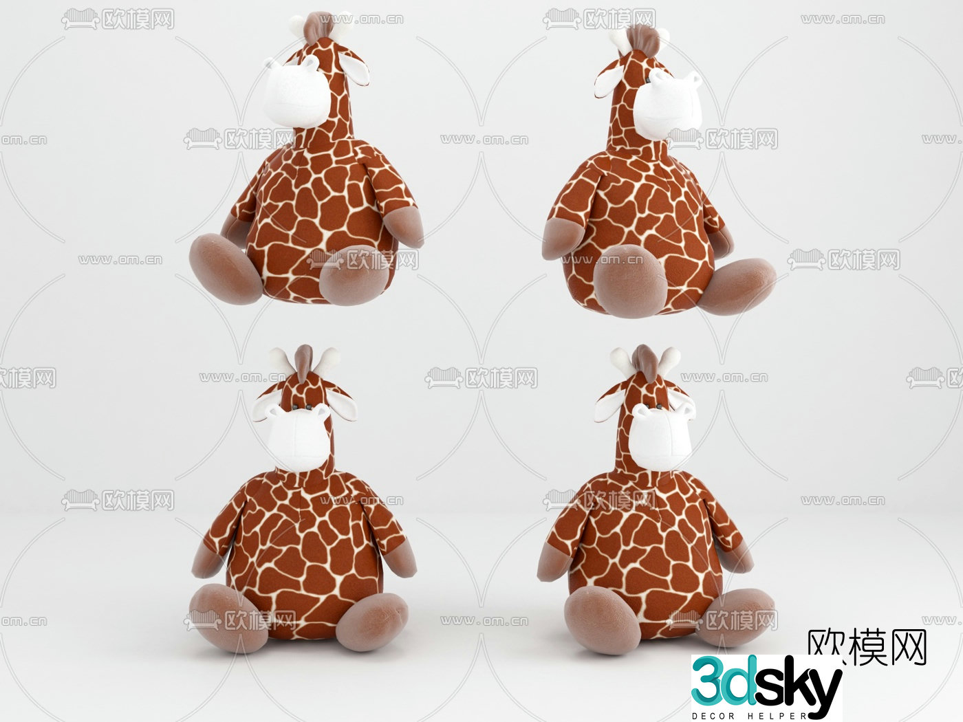 Modern calf doll 3d model